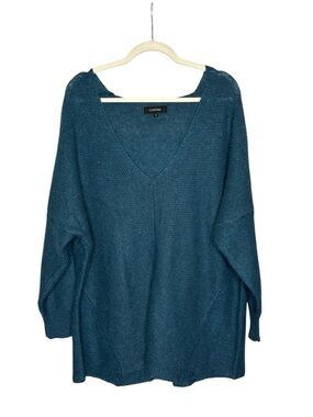 Cotelac Oversized Mohair Wool Fine Knit Sweater Size XS Teal